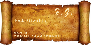 Hock Gizella névjegykártya